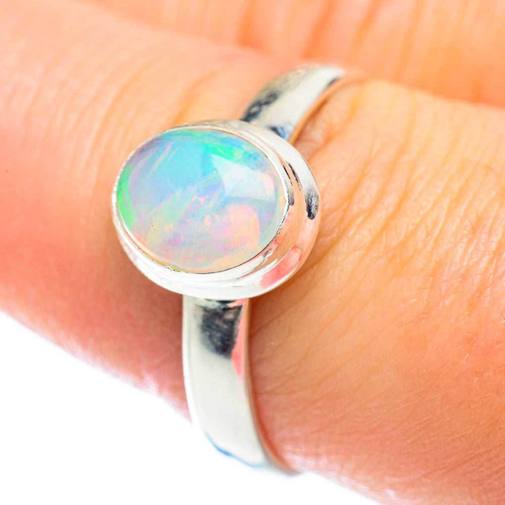 Ethiopian Opal Rings handcrafted by Anasilvercos - RING53041