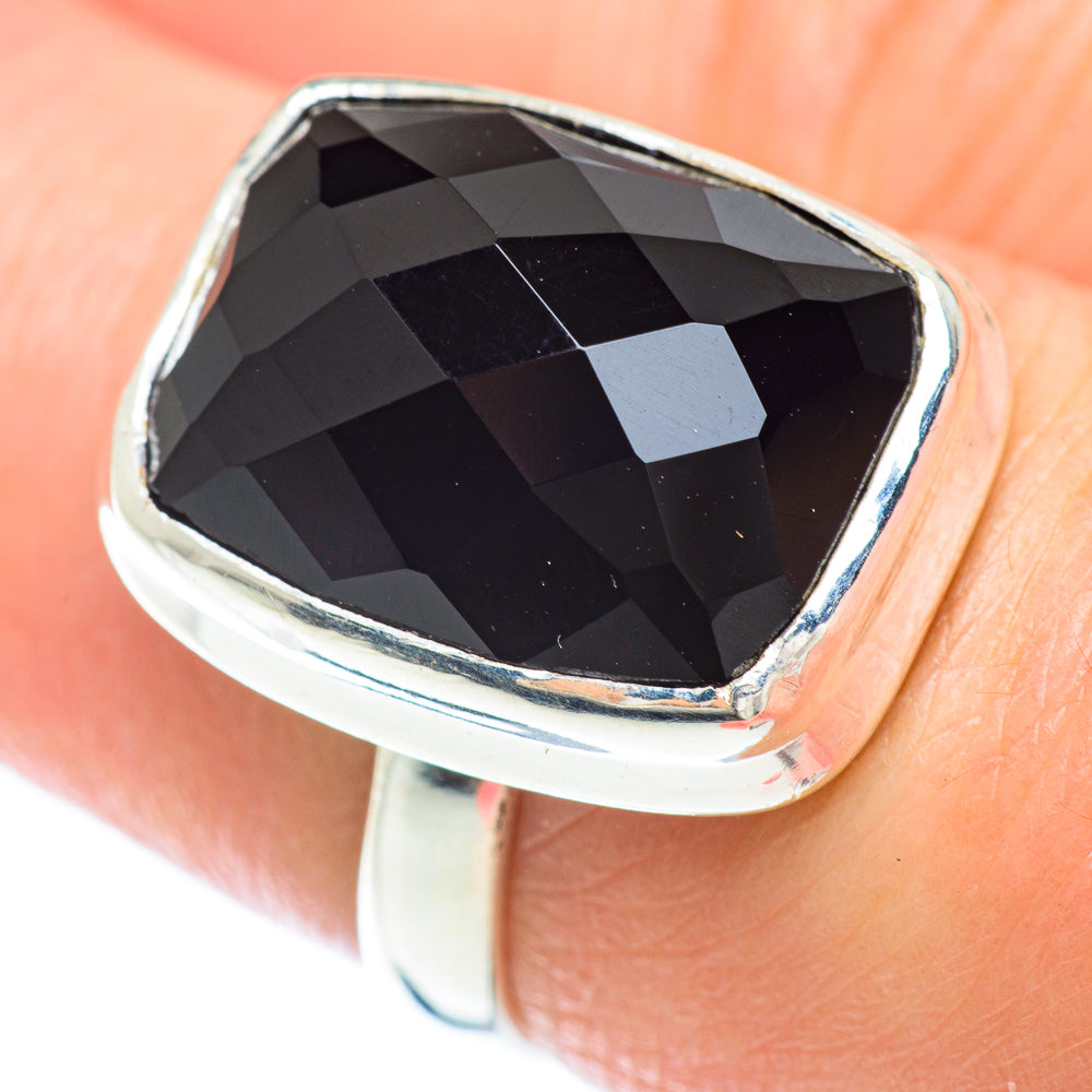 Black Onyx Rings handcrafted by Anasilvercos - RING53058