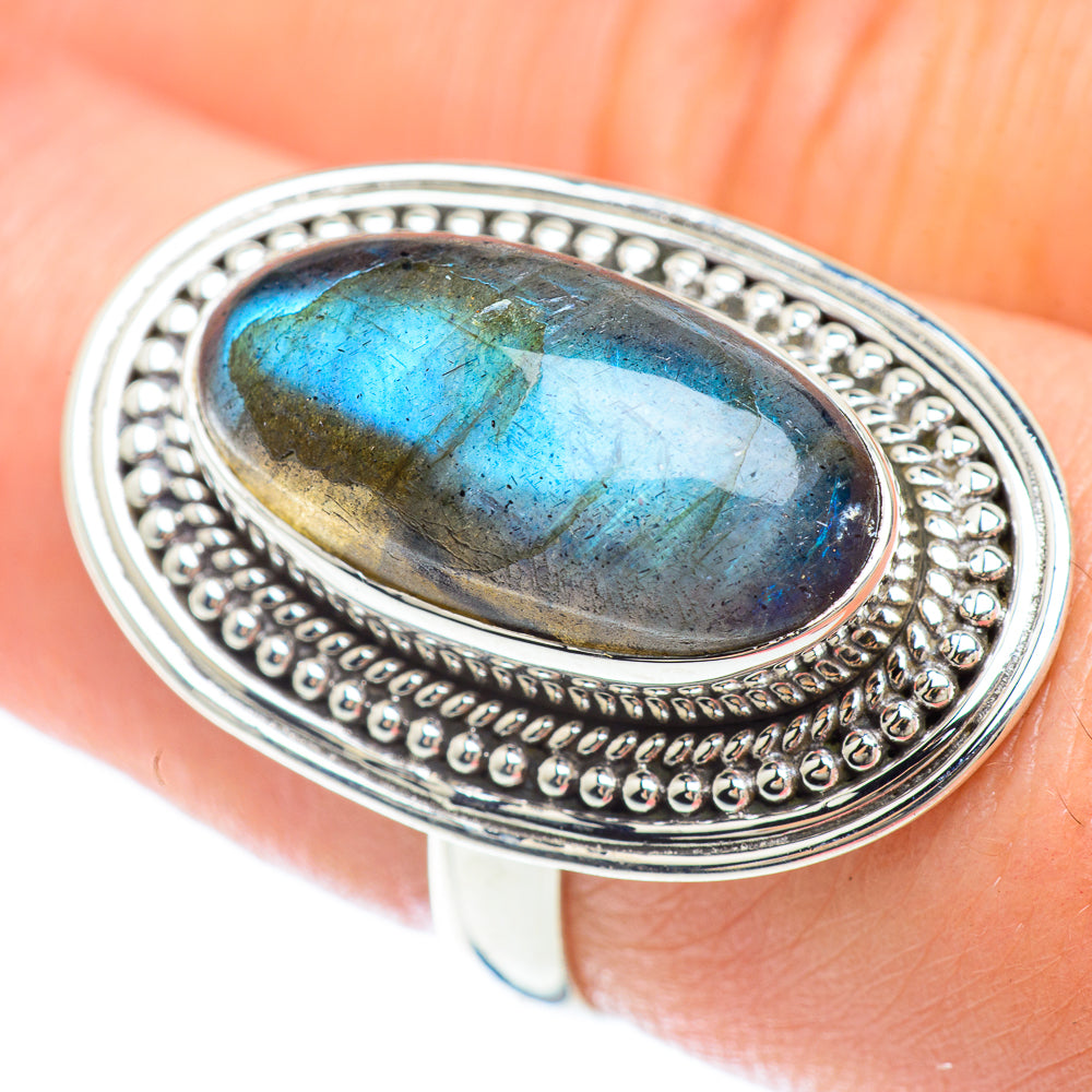 Labradorite Rings handcrafted by Anasilvercos - RING53067
