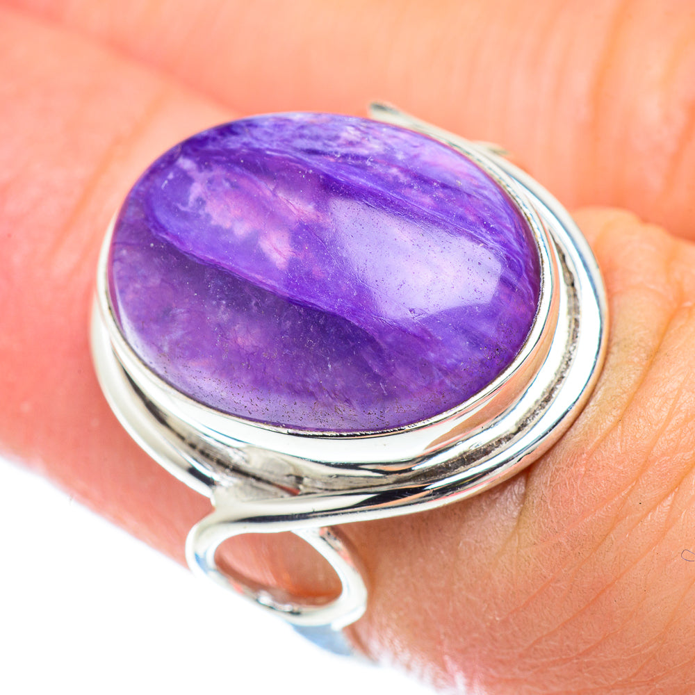 Charoite Rings handcrafted by Anasilvercos - RING53078