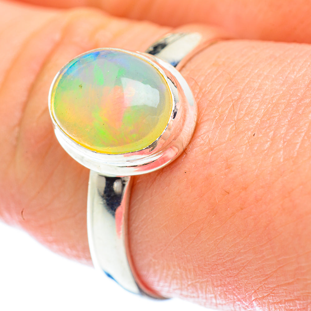Ethiopian Opal Rings handcrafted by Anasilvercos - RING53083