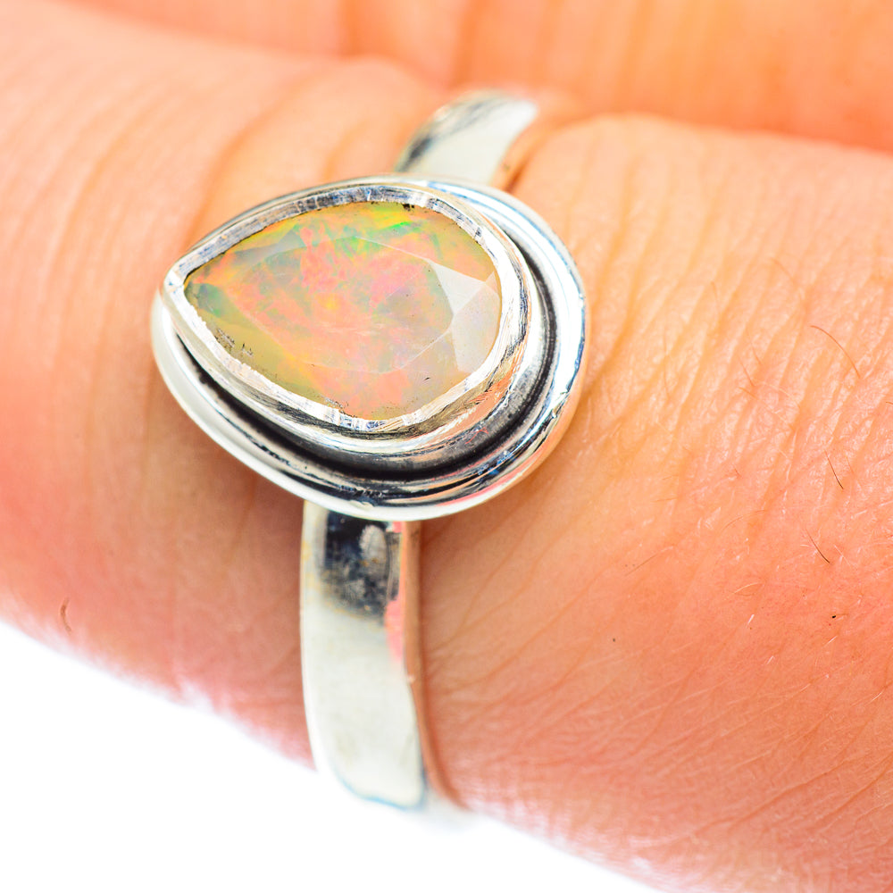 Ethiopian Opal Rings handcrafted by Anasilvercos - RING53084