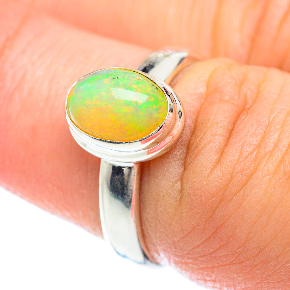 Ethiopian Opal Rings handcrafted by Anasilvercos - RING53086
