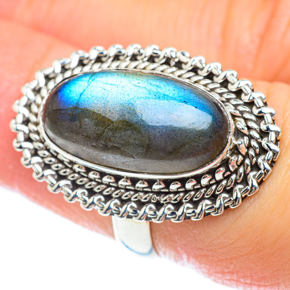 Labradorite Rings handcrafted by Anasilvercos - RING53088