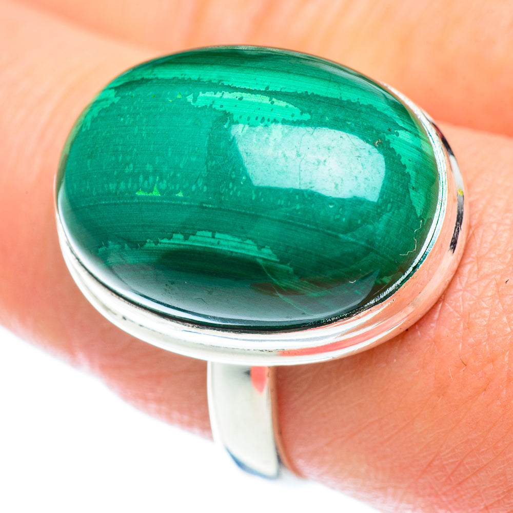 Malachite Rings handcrafted by Anasilvercos - RING53095