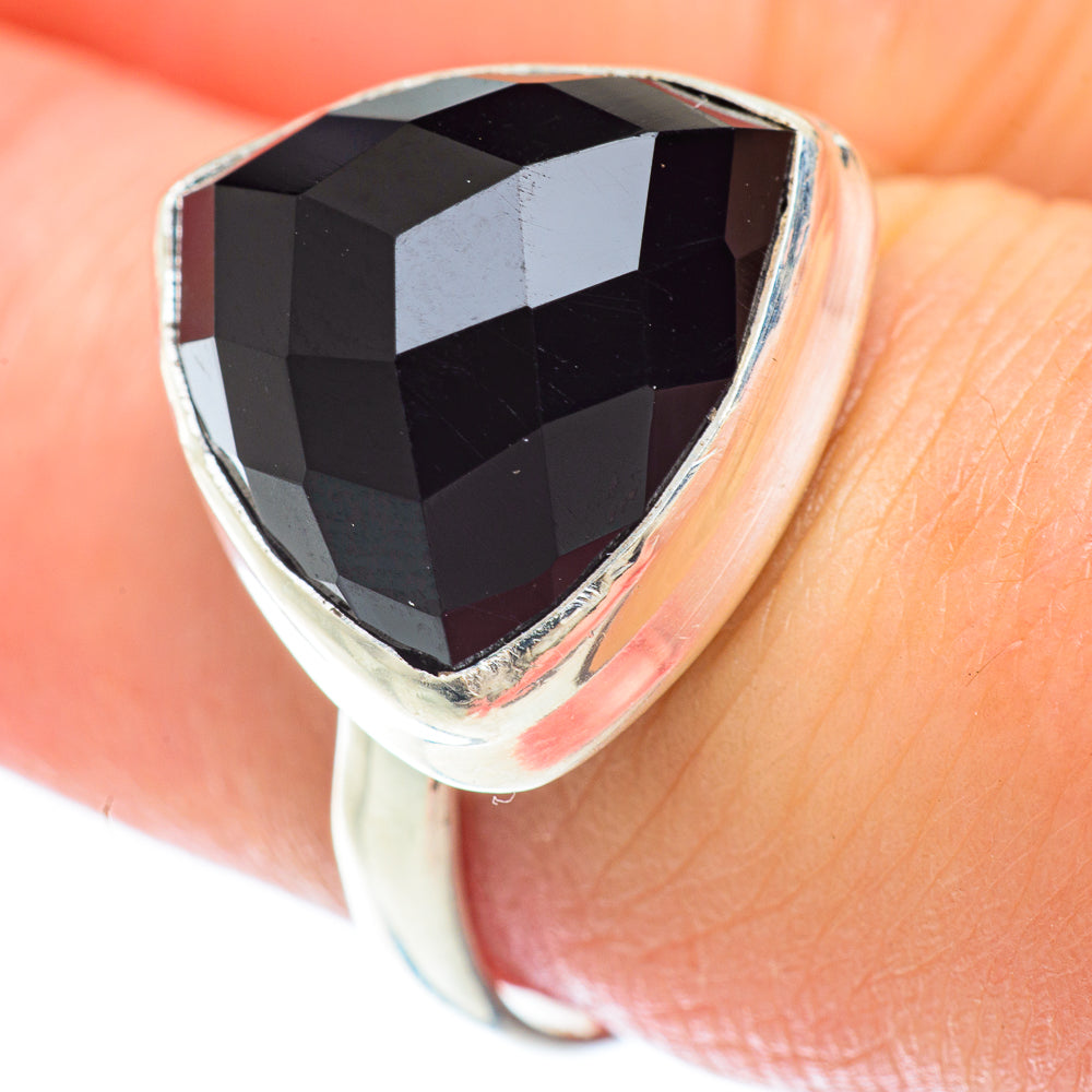 Black Onyx Rings handcrafted by Anasilvercos - RING53103