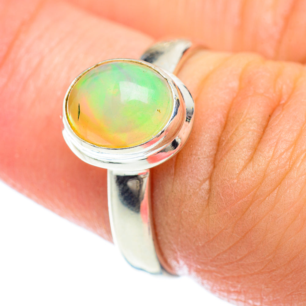 Ethiopian Opal Rings handcrafted by Anasilvercos - RING53139