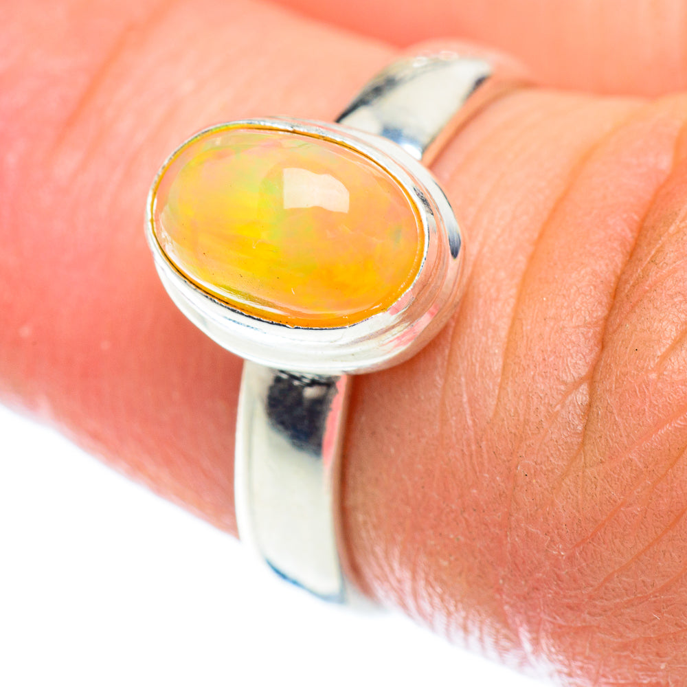 Ethiopian Opal Rings handcrafted by Anasilvercos - RING53170
