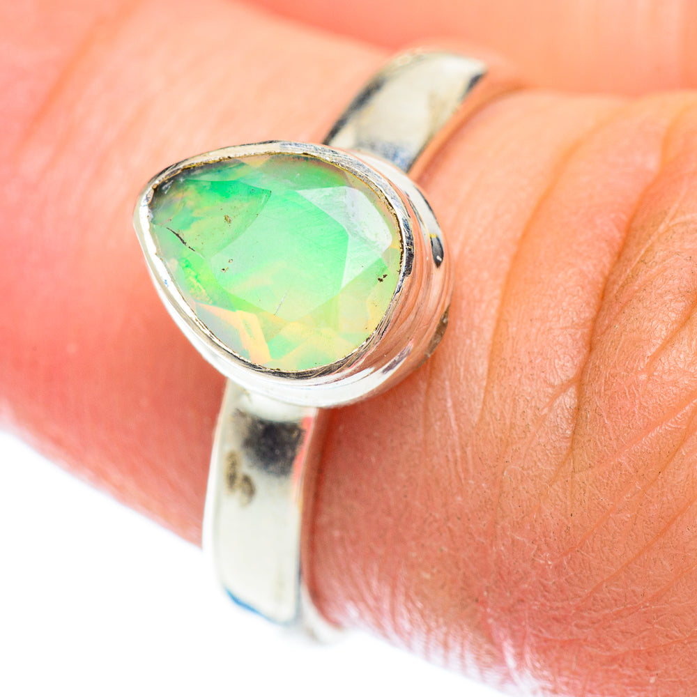 Ethiopian Opal Rings handcrafted by Anasilvercos - RING53187
