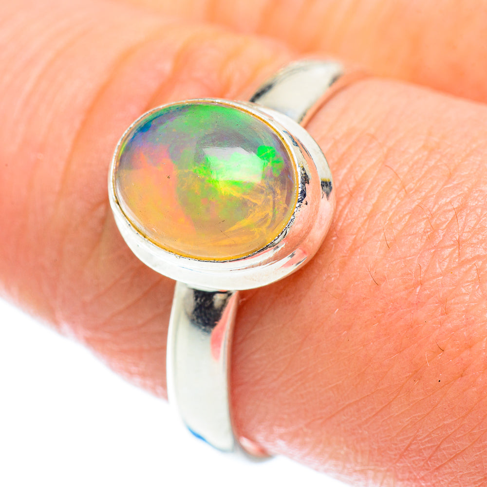 Ethiopian Opal Rings handcrafted by Anasilvercos - RING53188