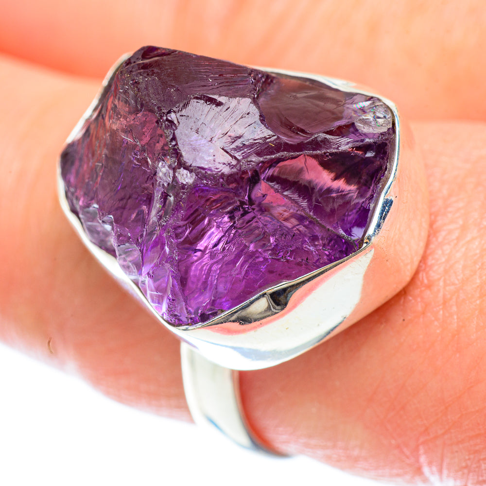 Amethyst Rings handcrafted by Anasilvercos - RING53207