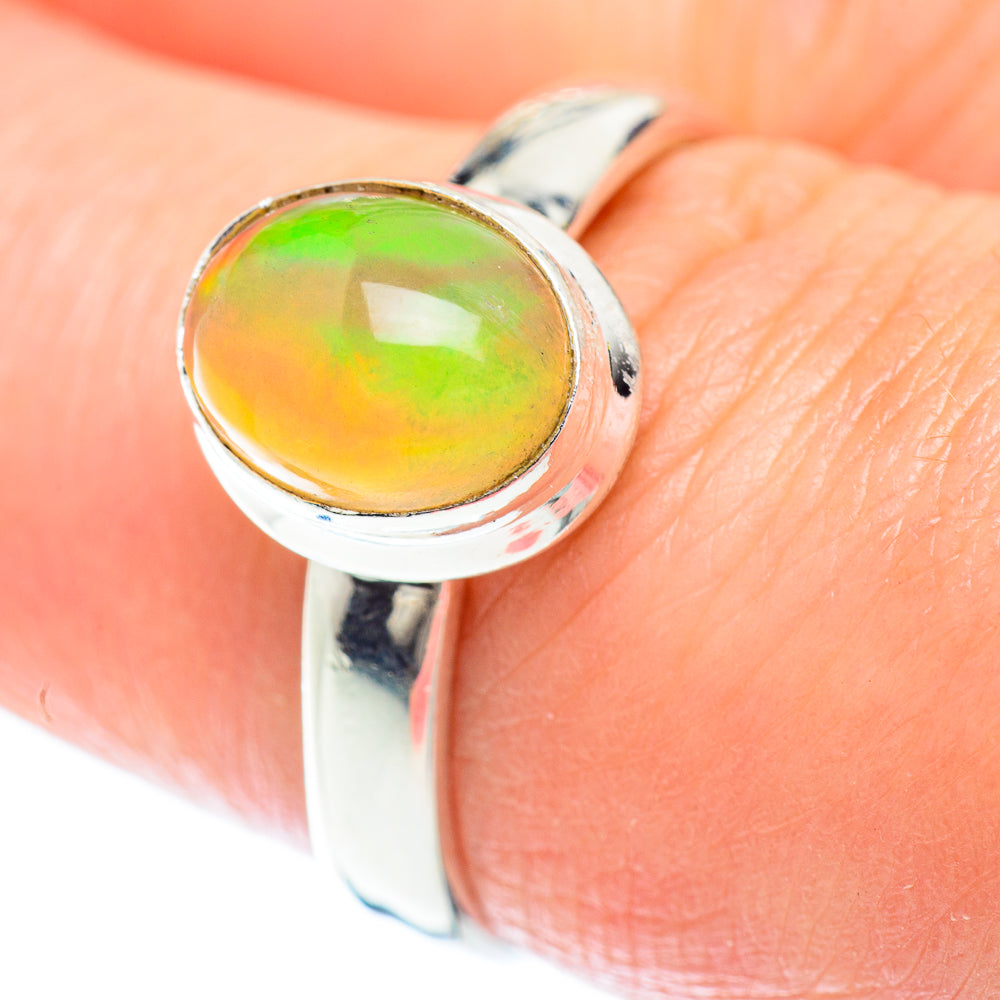 Ethiopian Opal Rings handcrafted by Anasilvercos - RING53283