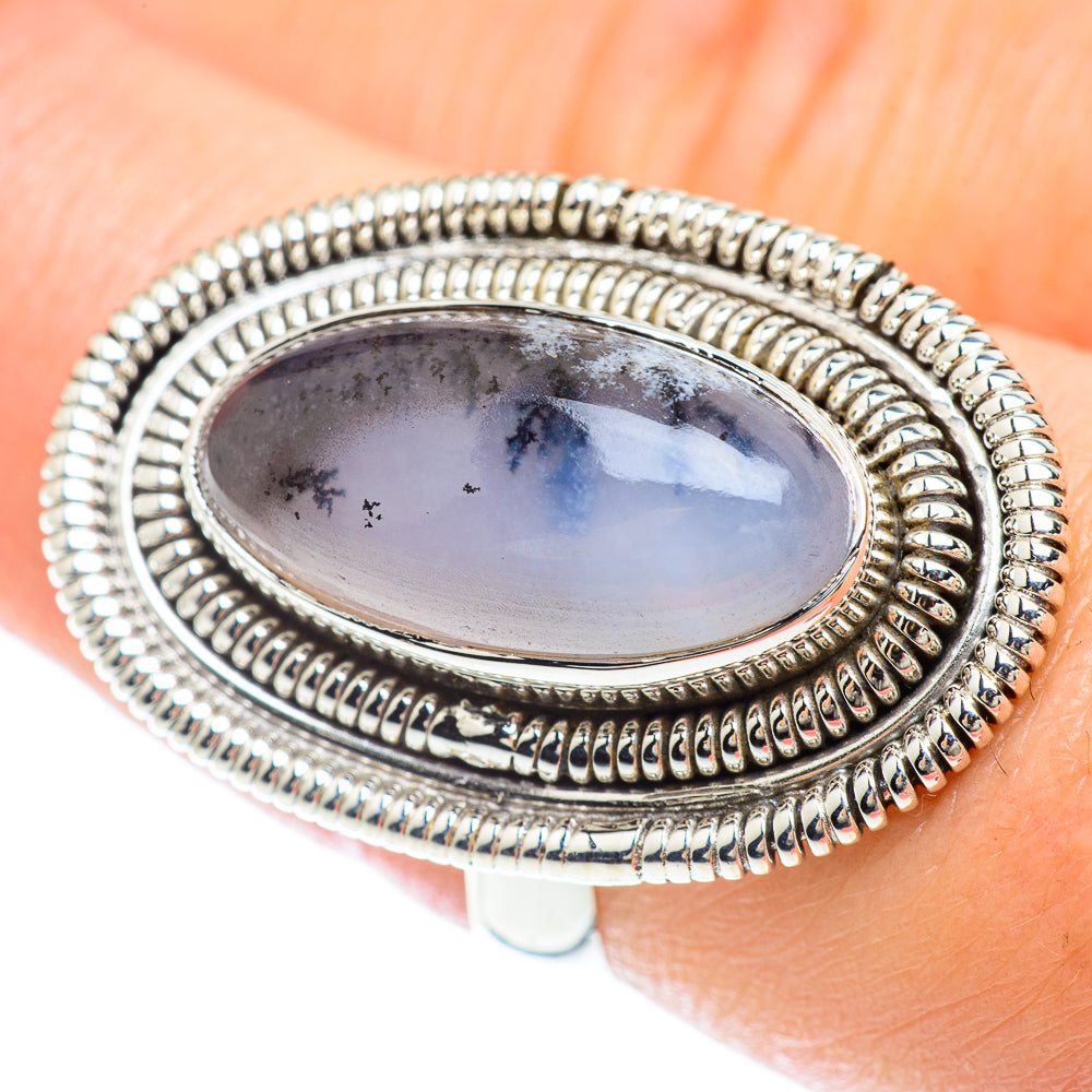 Dendritic Opal Rings handcrafted by Anasilvercos - RING53307