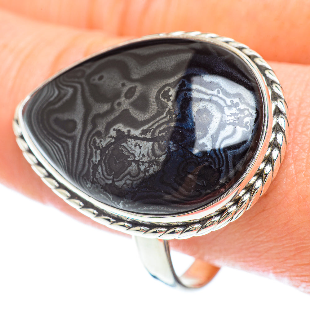 Psilomelane Rings handcrafted by Anasilvercos - RING53381