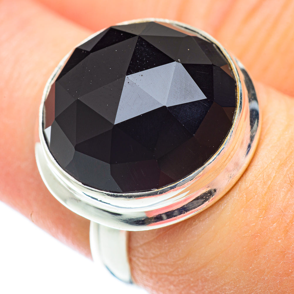 Black Onyx Rings handcrafted by Anasilvercos - RING53404