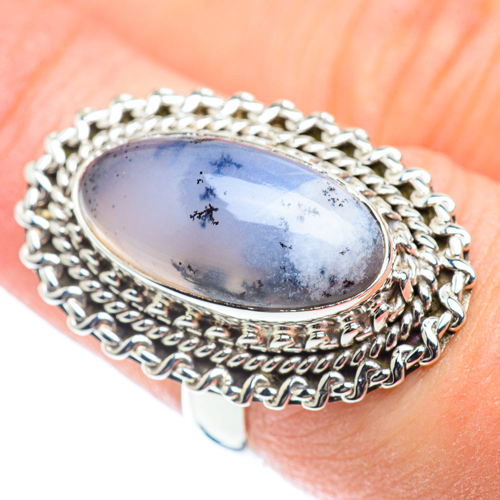 Dendritic Opal Rings handcrafted by Anasilvercos - RING53406
