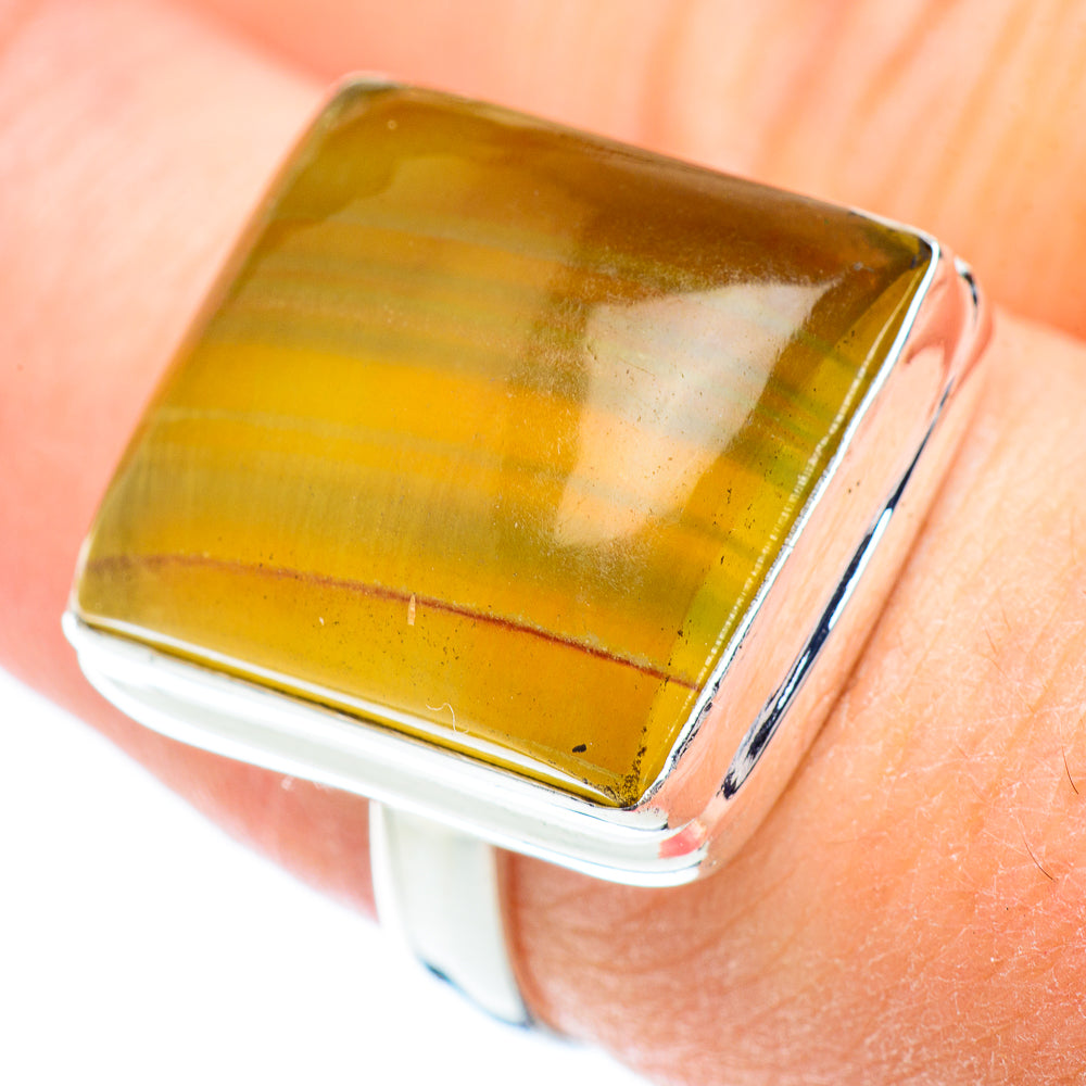 Green Fluorite Rings handcrafted by Anasilvercos - RING53408
