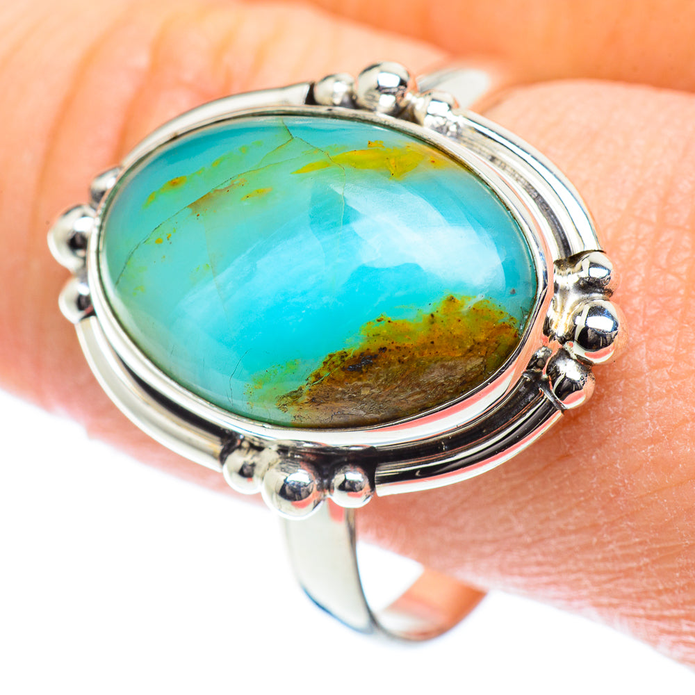 Peruvian Opal Rings handcrafted by Anasilvercos - RING53448