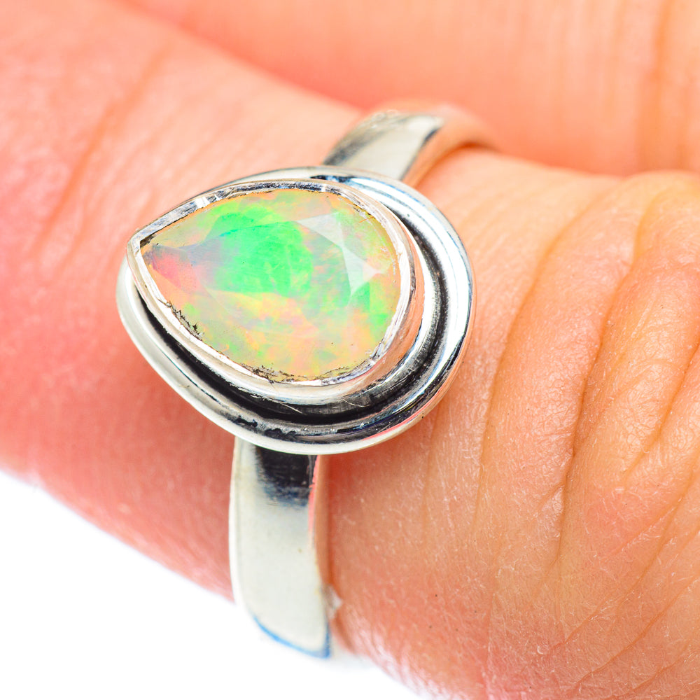 Ethiopian Opal Rings handcrafted by Anasilvercos - RING53485
