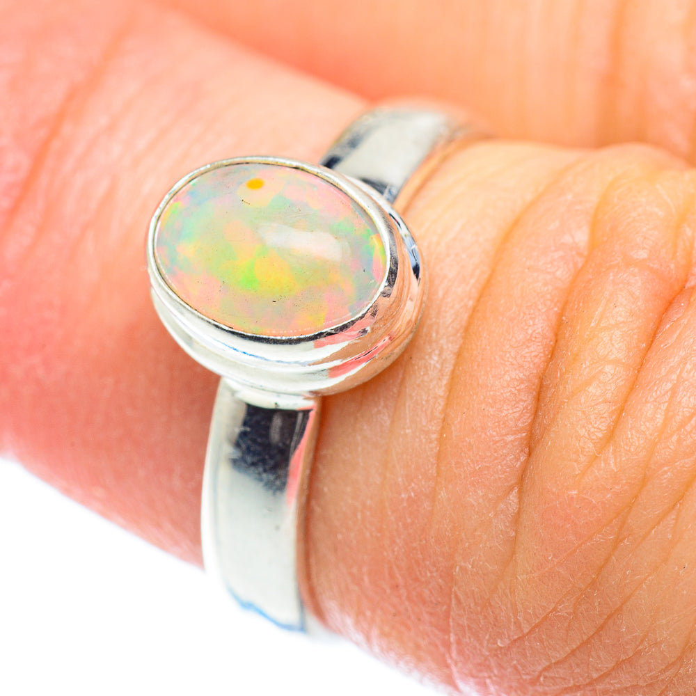 Ethiopian Opal Rings handcrafted by Anasilvercos - RING53487