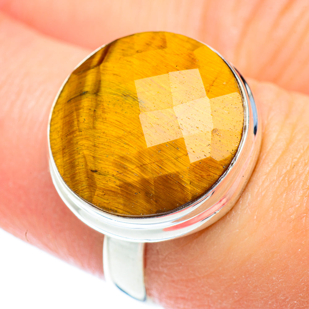 Tiger Eye Rings handcrafted by Anasilvercos - RING53522