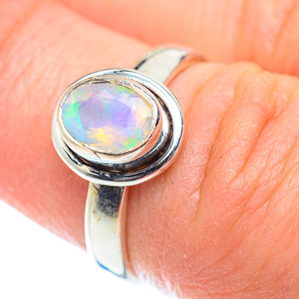 Ethiopian Opal Rings handcrafted by Anasilvercos - RING53527