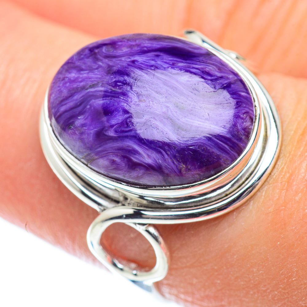 Charoite Rings handcrafted by Anasilvercos - RING53575