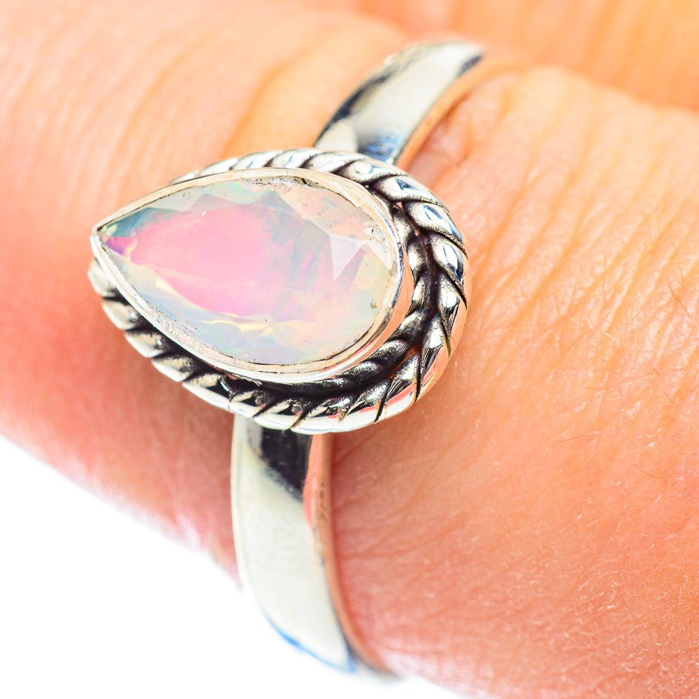 Ethiopian Opal Rings handcrafted by Anasilvercos - RING53579