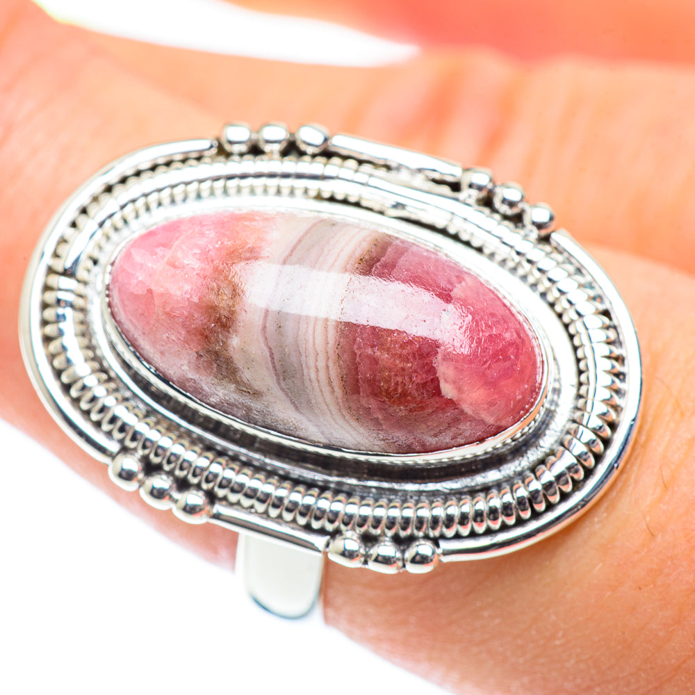 Rhodochrosite Rings handcrafted by Anasilvercos - RING53700