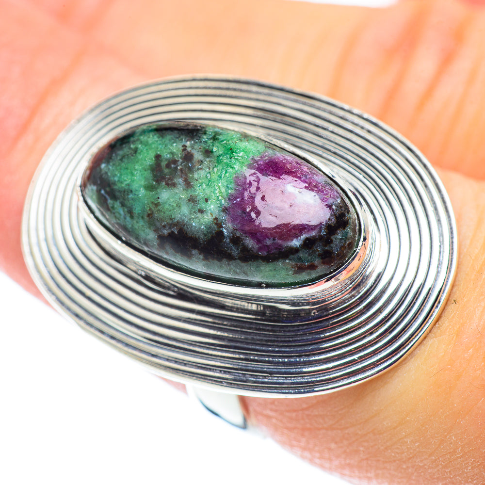 Ruby Zoisite Rings handcrafted by Anasilvercos - RING53729