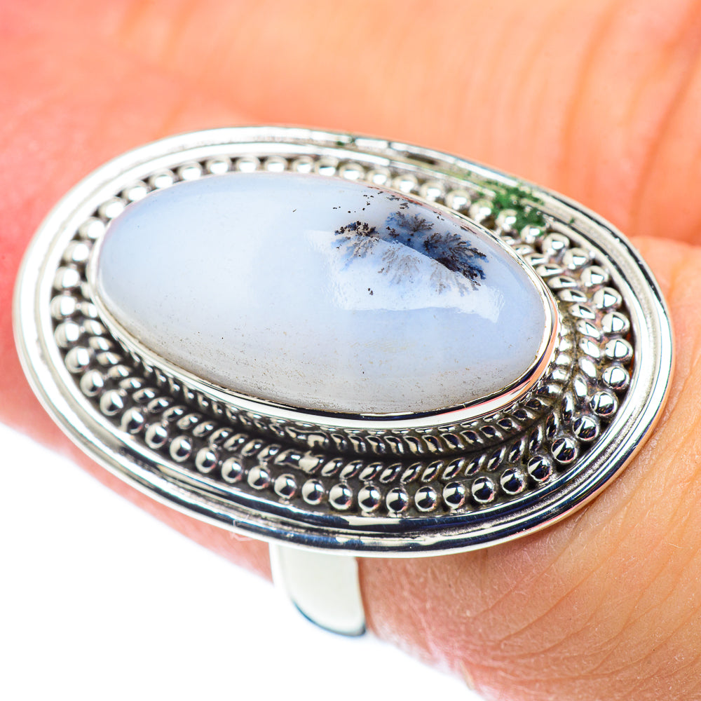 Dendritic Opal Rings handcrafted by Anasilvercos - RING53759