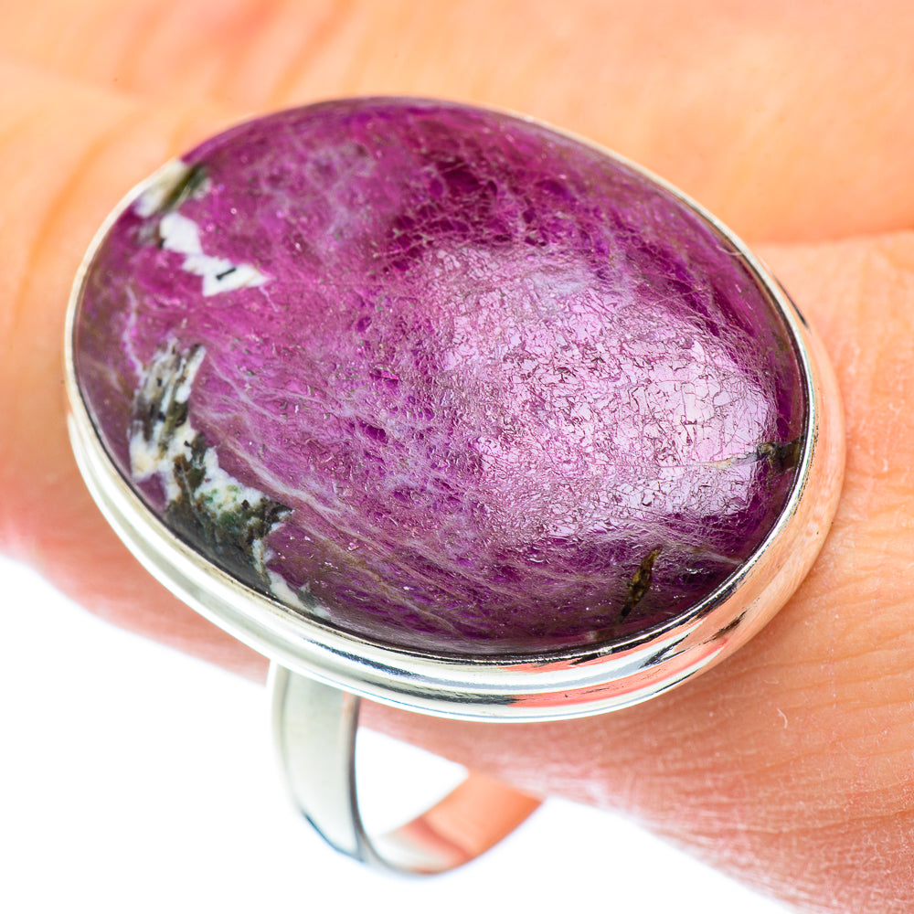Ruby Fuchsite Rings handcrafted by Anasilvercos - RING53777