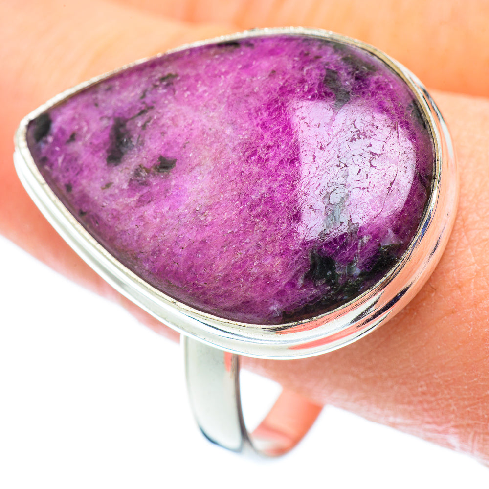 Ruby Fuchsite Rings handcrafted by Anasilvercos - RING53779