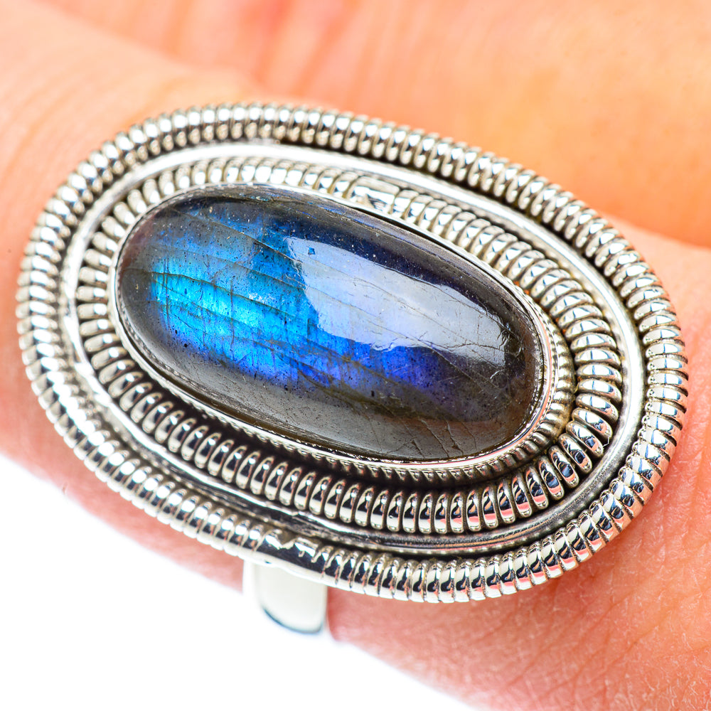 Labradorite Rings handcrafted by Anasilvercos - RING53787