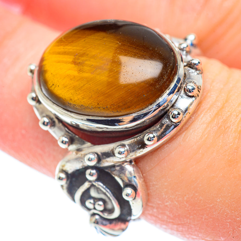 Tiger Eye Rings handcrafted by Anasilvercos - RING53798