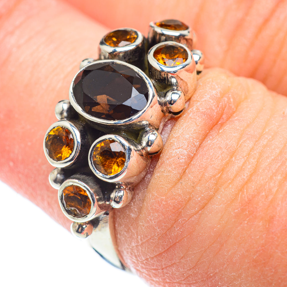 Smoky Quartz Rings handcrafted by Anasilvercos - RING53837