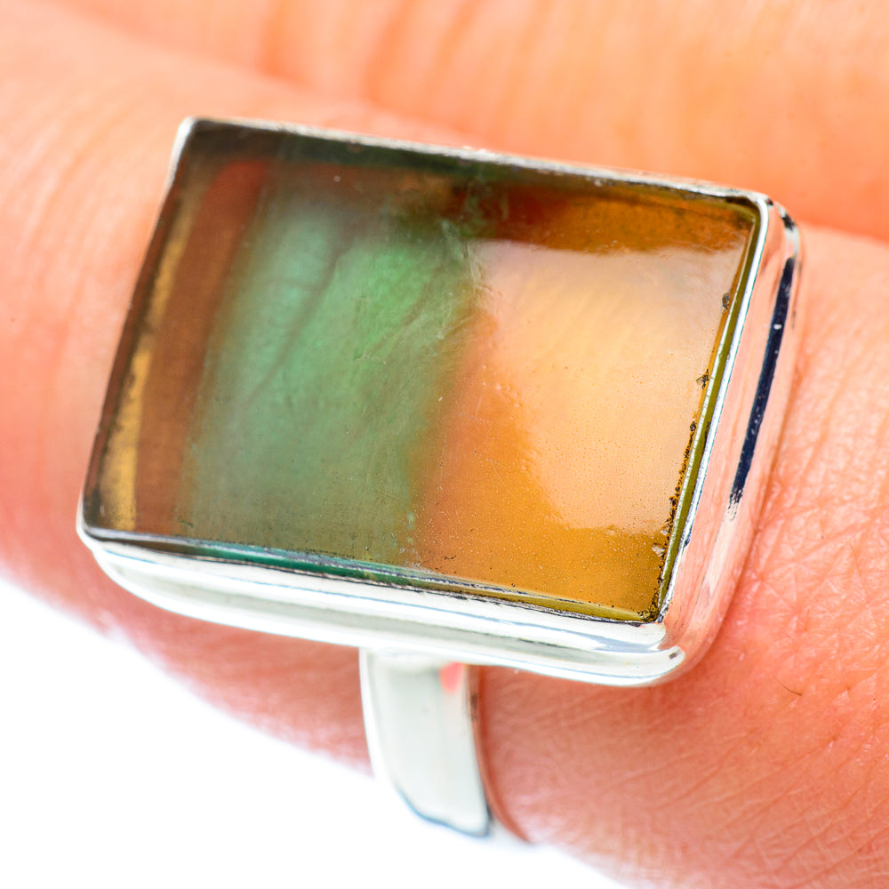Green Fluorite Rings handcrafted by Anasilvercos - RING53850
