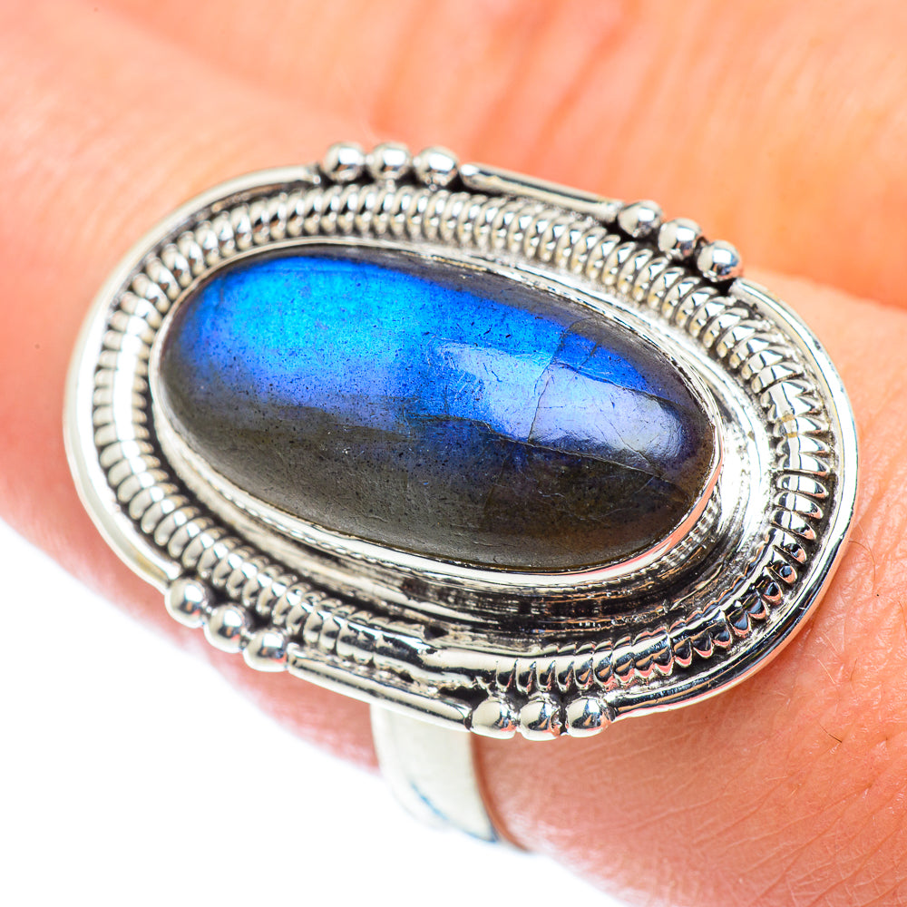Labradorite Rings handcrafted by Anasilvercos - RING53892