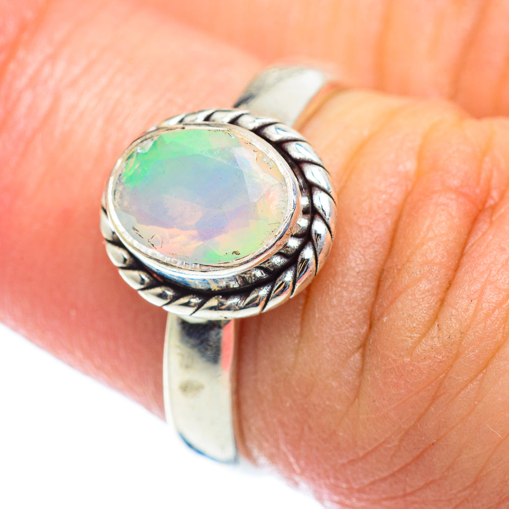 Ethiopian Opal Rings handcrafted by Anasilvercos - RING53918