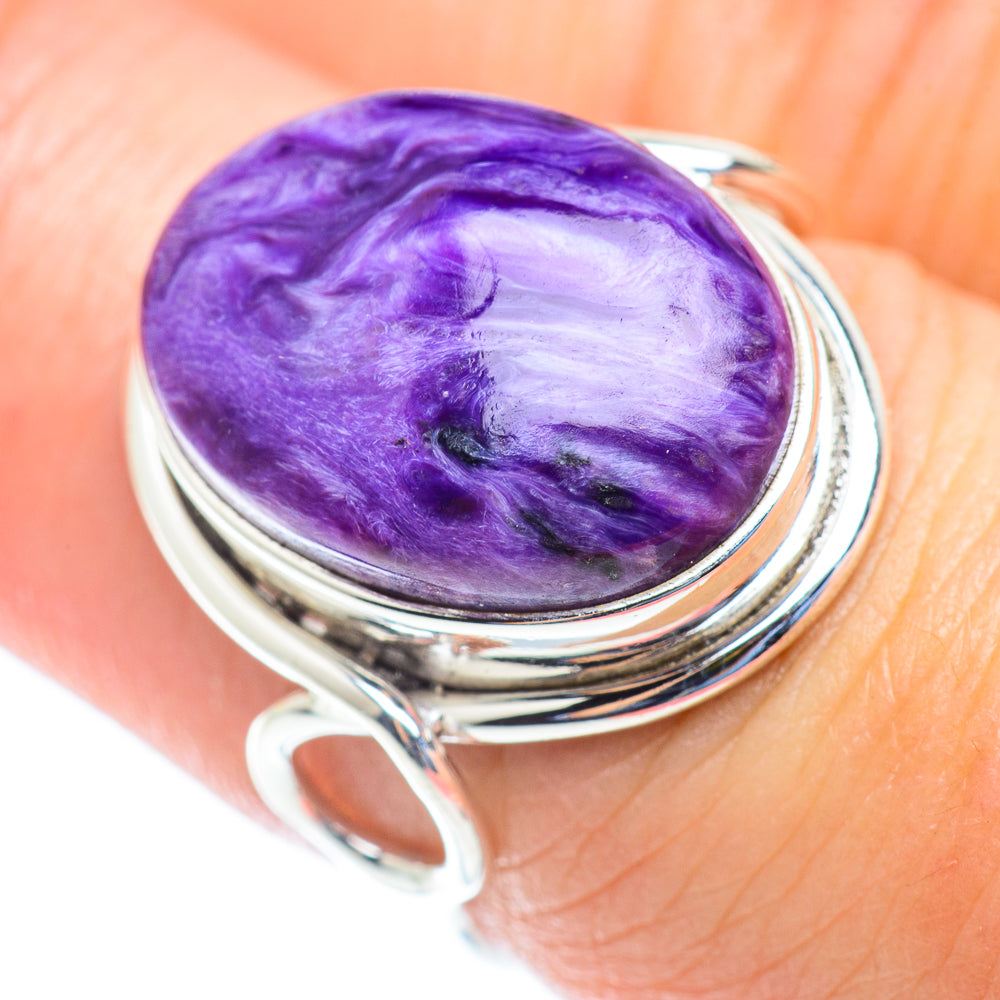 Charoite Rings handcrafted by Anasilvercos - RING53940