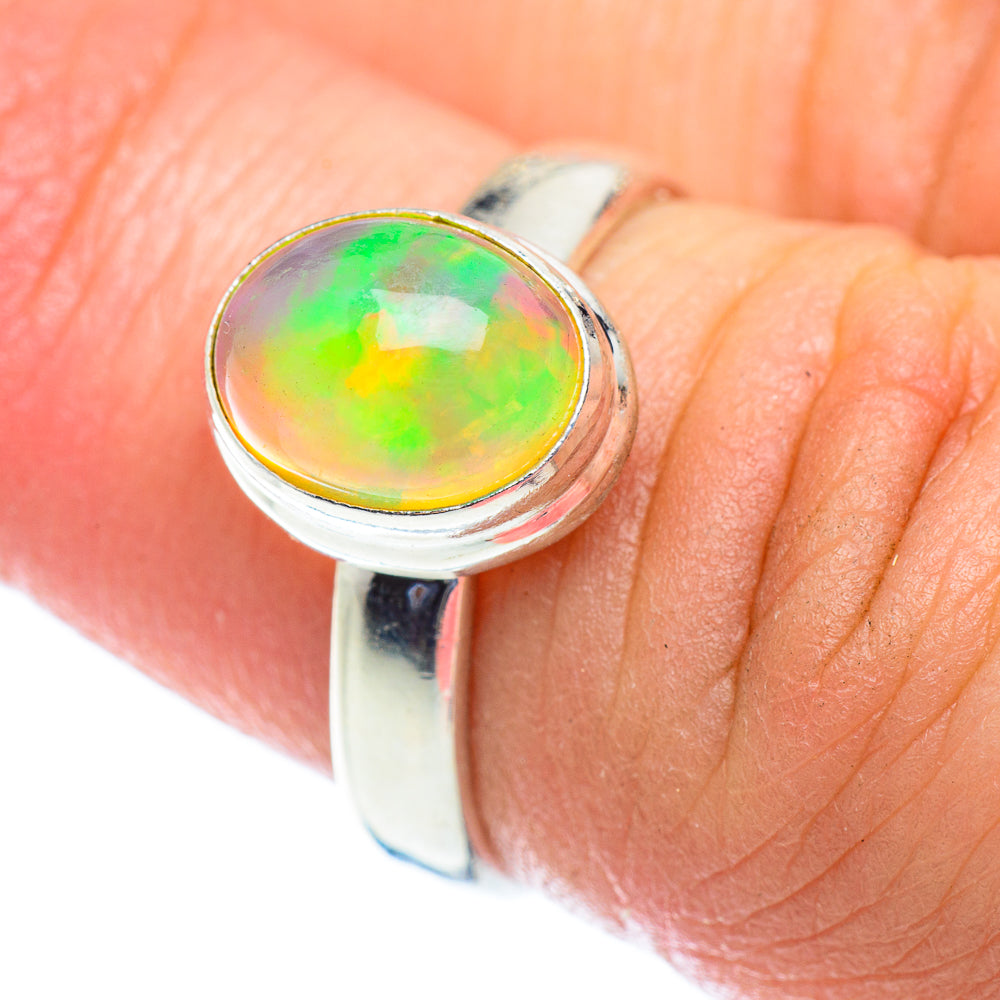 Ethiopian Opal Rings handcrafted by Anasilvercos - RING53944