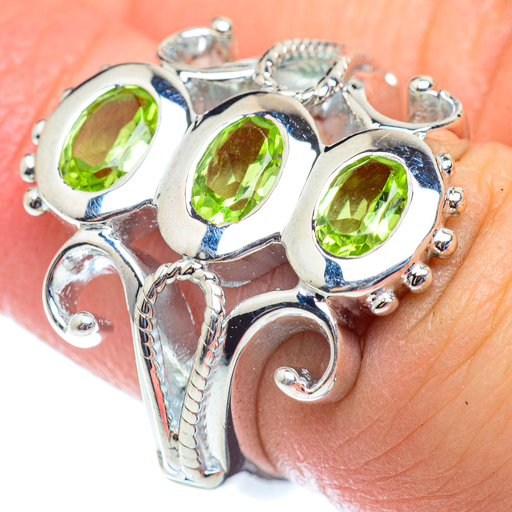 Peridot Rings handcrafted by Anasilvercos - RING53954