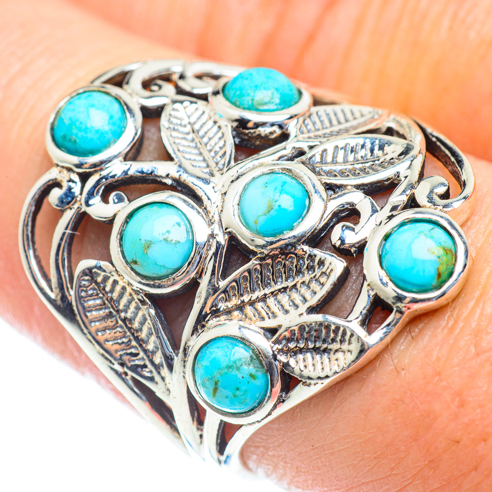 Tibetan Turquoise Rings handcrafted by Anasilvercos - RING53975