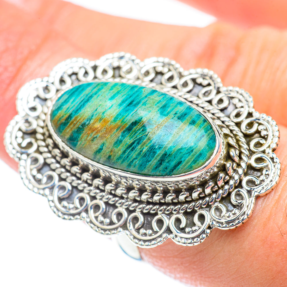 Amazonite Rings handcrafted by Anasilvercos - RING53994