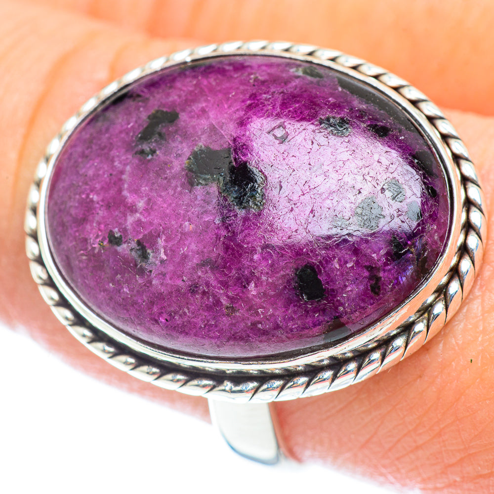 Ruby Fuchsite Rings handcrafted by Anasilvercos - RING54007