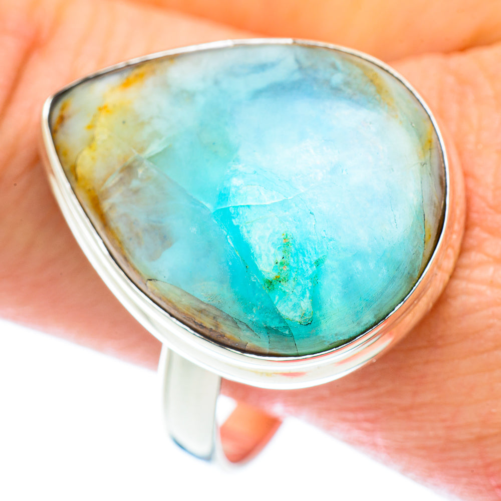 Peruvian Opal Rings handcrafted by Anasilvercos - RING54036
