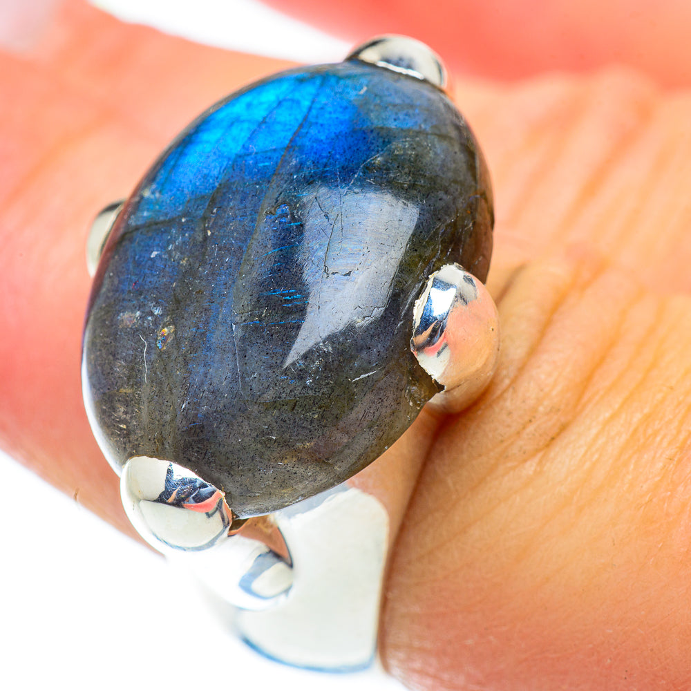 Labradorite Rings handcrafted by Anasilvercos - RING54041