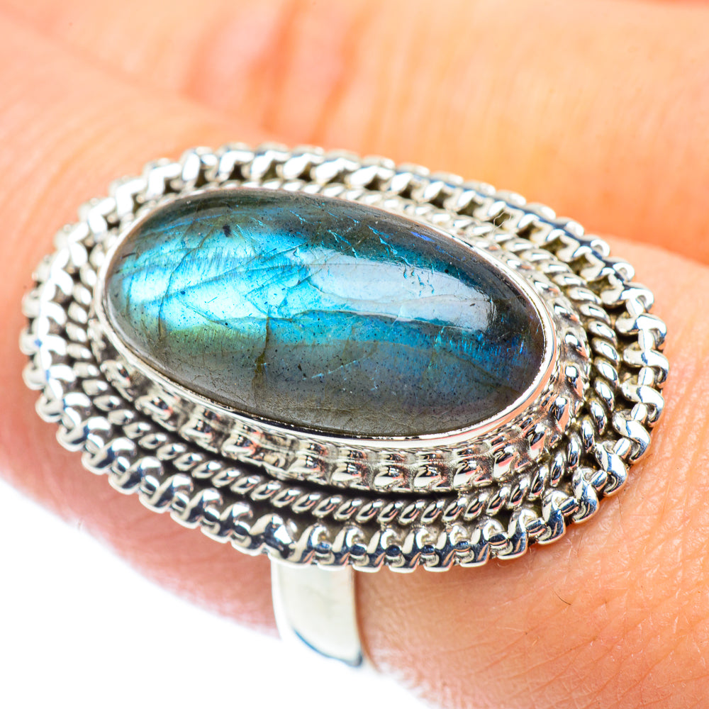 Labradorite Rings handcrafted by Anasilvercos - RING54139