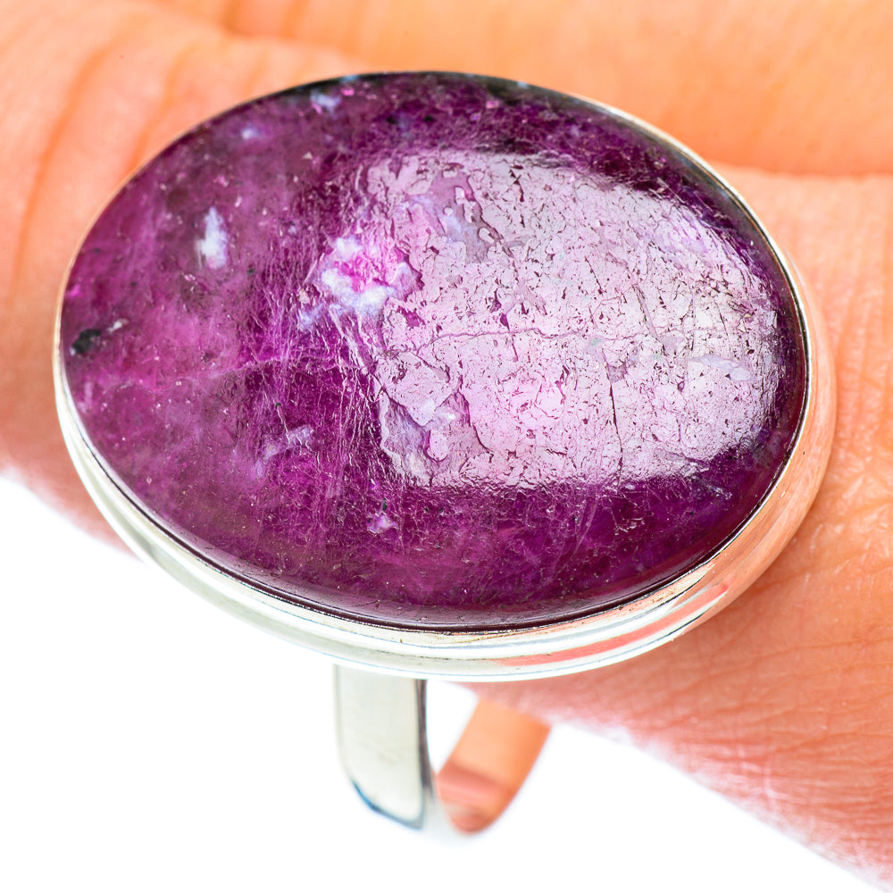 Ruby Fuchsite Rings handcrafted by Anasilvercos - RING54157