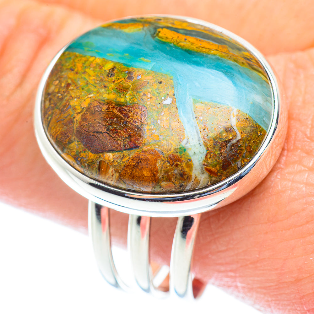 Peruvian Opal Rings handcrafted by Anasilvercos - RING54171
